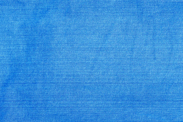 istock Light blue denim fabric photographed close up 1226983946