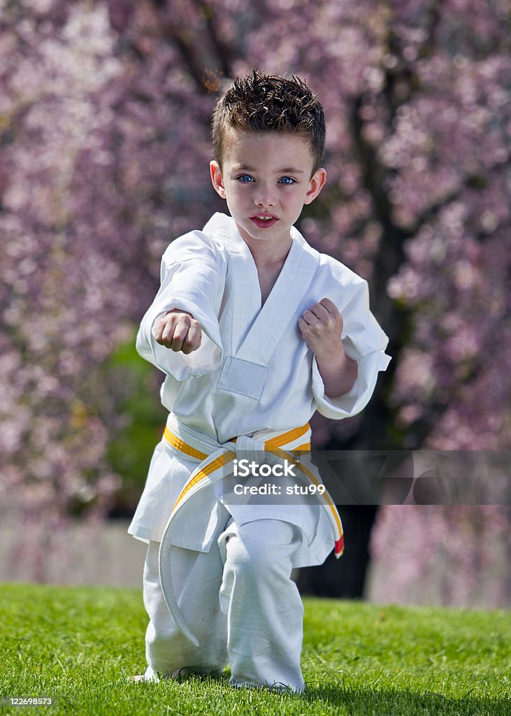 Karate kid - Lizenzfrei Aikido Stock-Foto