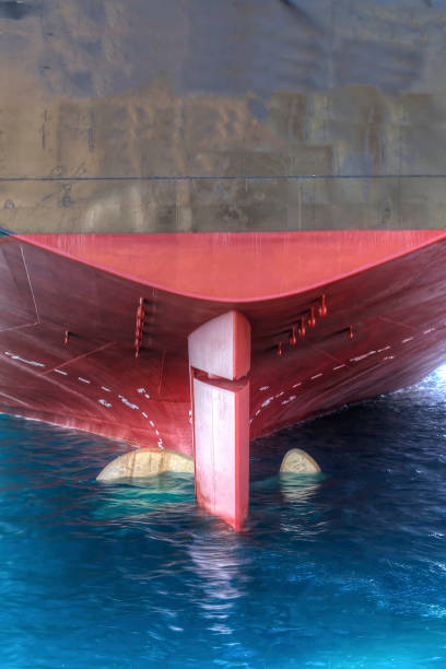 Close up of fishing boat hull