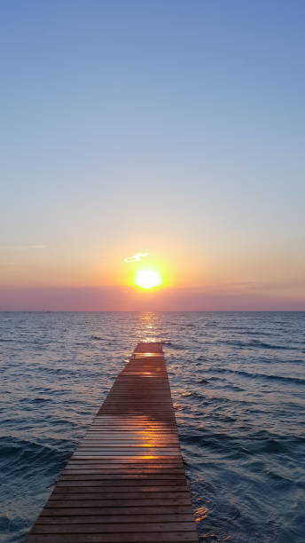 istock Pier and sea sunset 1226988832