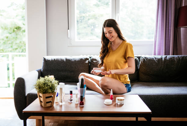 istock Manicure treatment at home 1226989501