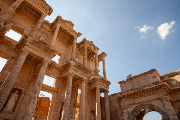 istock Ruins of Celsus library in Ephesus, Turkey. 1226991629