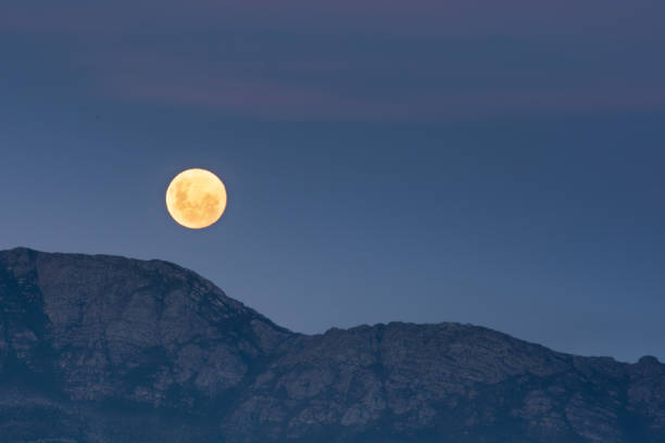 istock Full moon rising , Helderberg mountains 1226997707