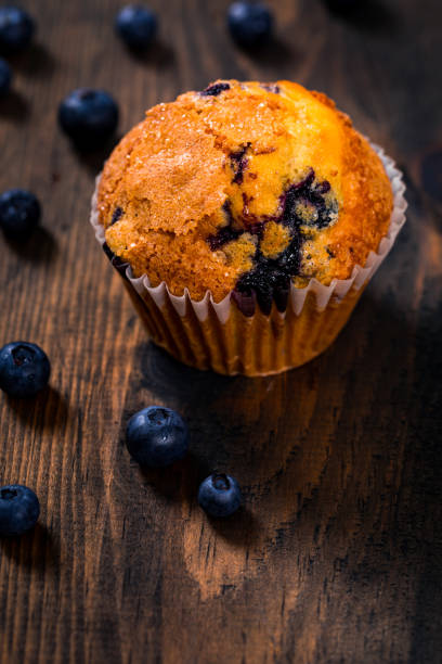 istock Muffins with Blueberries and Fresh Blueberries 1227005282