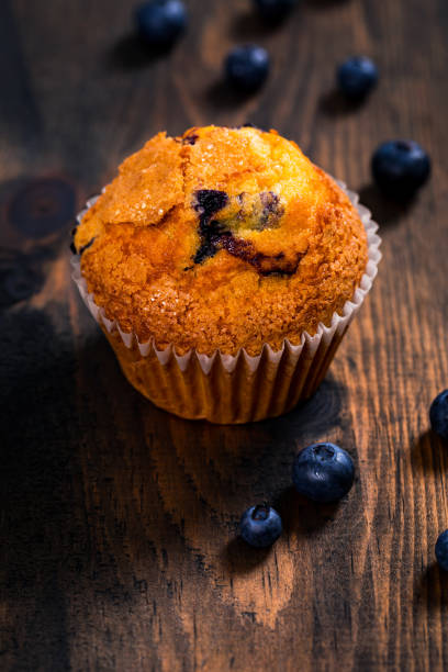 istock Muffins with Blueberries and Fresh Blueberries 1227005764