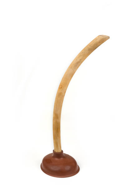 istock Rubber plunger with a long wooden handle 1227006338