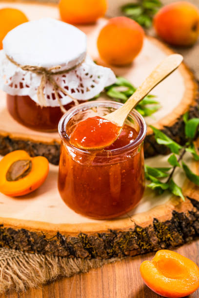 istock Apricot Jam with Fresh Apricot 1227007196