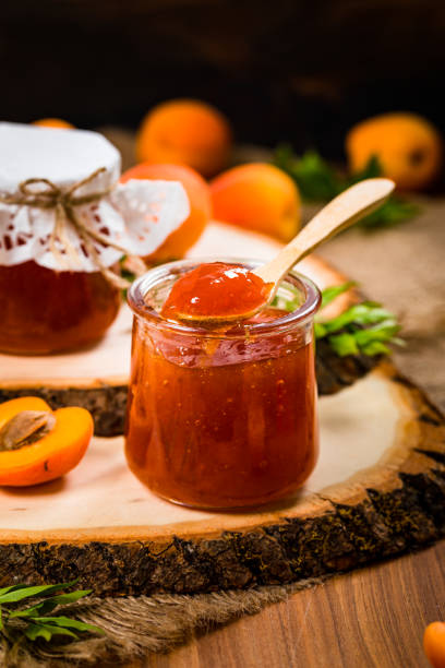 istock Apricot Jam with Fresh Apricot 1227007522