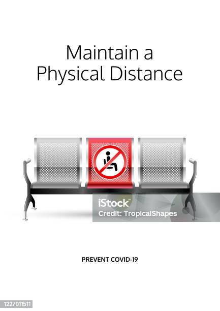 Hysical Distancing Maintain A Physical Distance Poster Covid19 Prevention Design Social ...