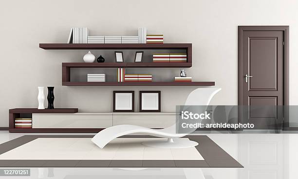 Modern Living Room Stock Photo - Download Image Now - Apartment, Beige, Black Color