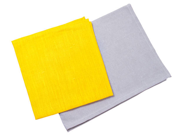 istock Paper tissue napkins isolated on white background top view mock up copy space 1227012718