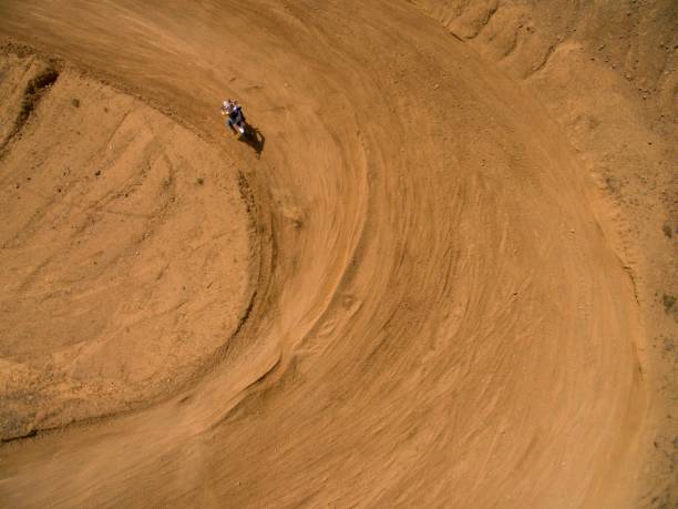 istock Motocross Competition Aerial View 1227015641