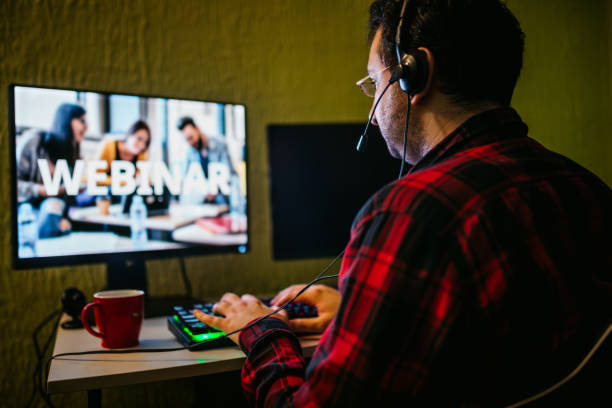 istock Man attending the webinar from home 1227022529