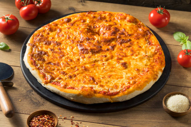 istock Warm Homemade Italian Cheese Pizza 1227025276