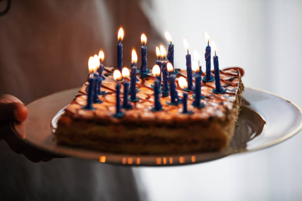 istock Birthday Cake and Candles 1227026507