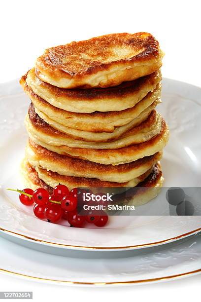 Pancakes With Red Currants Stock Photo - Download Image Now - Berry Fruit, Breakfast, Brown