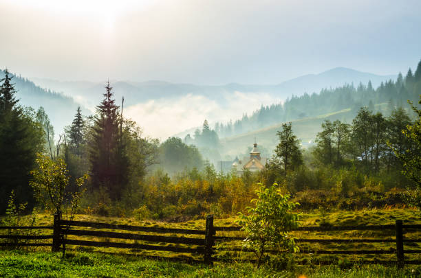 istock Panoramic mountain view. Summer in the mountains 1227027824