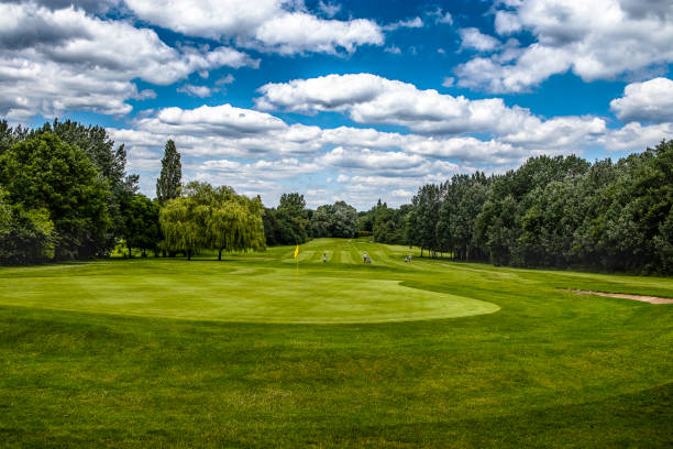 golfowe - golf flag putting green sport zdjęcia i obrazy z banku zdjęć