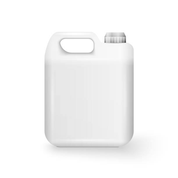 istock White Plastic Jerrycan Oil, Cleanser, Detergent, Abstergent, Liquid Soap, Milk, Juice On White Background Isolated. 1227029367