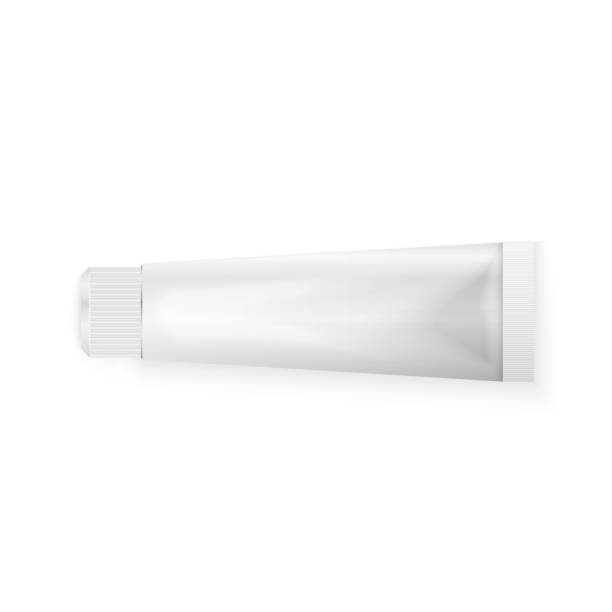 istock Tube Of Toothpaste, Cream Or Gel Grayscale Silver White Clean. 1227029717