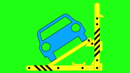 Hydraulic Car Jack To Lift And Repair Vehicle Green Screen Background 4k  Animation Stock Video - Download Video Clip Now - iStock