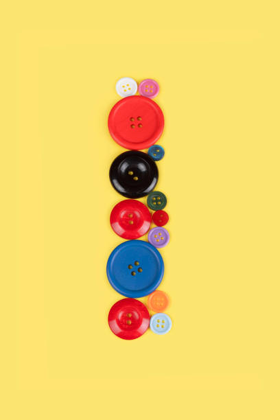 istock Letter I made of sewing buttons 1227030944