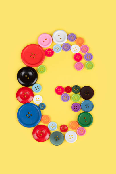 istock Letter G made of sewing buttons 1227031456