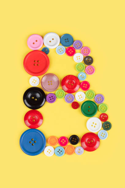 istock Letter B made of sewing buttons 1227031481