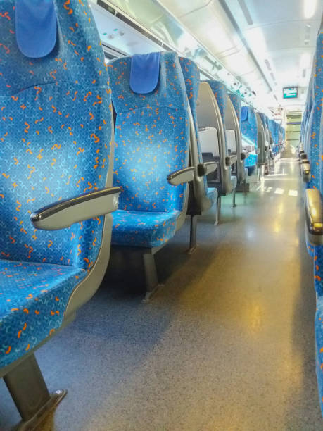 istock Interior view of an empty train car 1227033728
