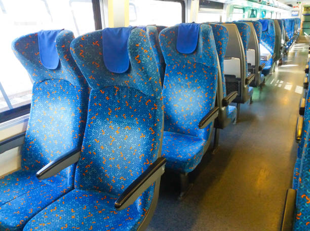 istock Interior view of an empty train car 1227033735