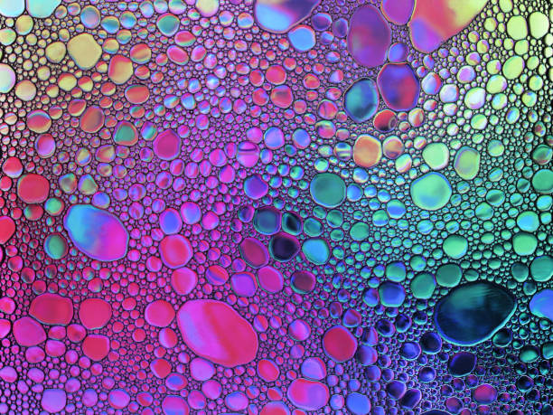 Abstract multicolor water oil soap bubbles mixed pattern Abstract multicolor water oil soap bubbles mixed texture. Colorful background. Close-up shot amoeba photos stock pictures, royalty-free photos & images
