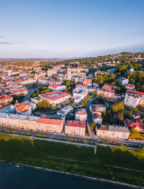istock Panorama of Przemysl at sunset 1227035165