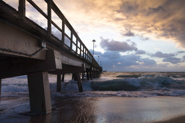 istock Pompano Beach Pier Broward County Florida at the Beach 1227036530