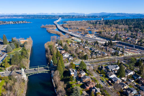 istock Montlake Bridge, Cut and 520 Bridge 1227037587