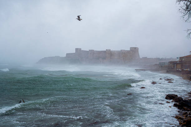istock Bozcaada Castle by the sea 1227039891