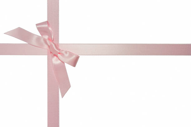 istock pink cross ribbon with bow isolated 122704237