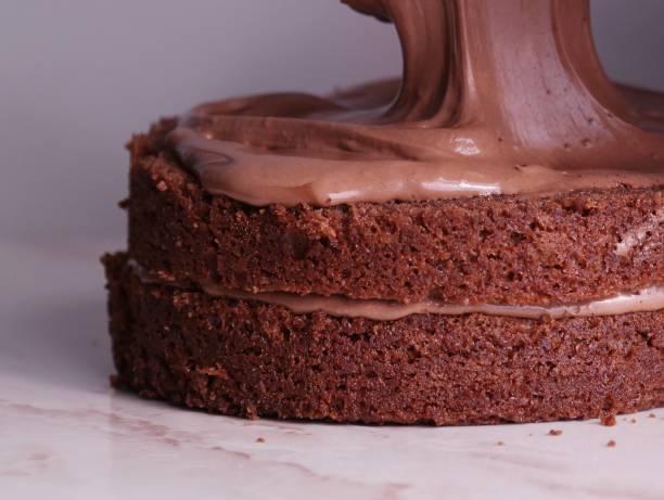 istock cake overflowing chocolate for a snack 1227042718