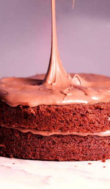 istock cake overflowing chocolate for a snack 1227042725