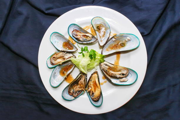 istock Ready to eat Oysters served on a ceramic plate 1227046308
