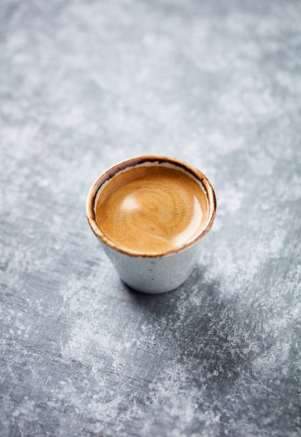 istock Cup of coffee on rustic wooden background. Copy space. 1227046460