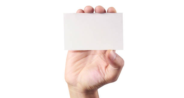 istock Hand holding  virtual card with your. Isolated 1227054426