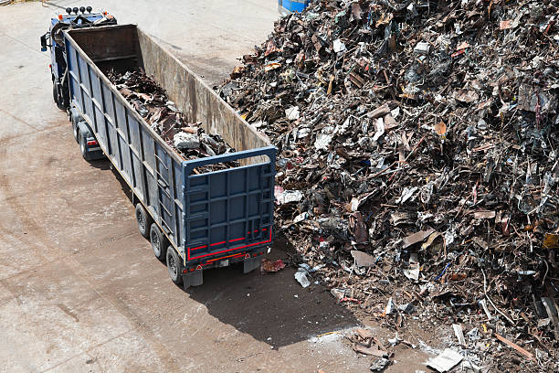 truck with metal scrap