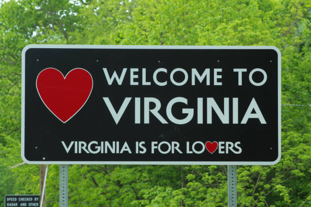istock Welcome to Virginia border sign 1227058958