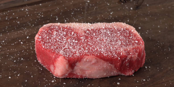 istock steaks on shot with selective focus Juicy medium Beef 1227059994