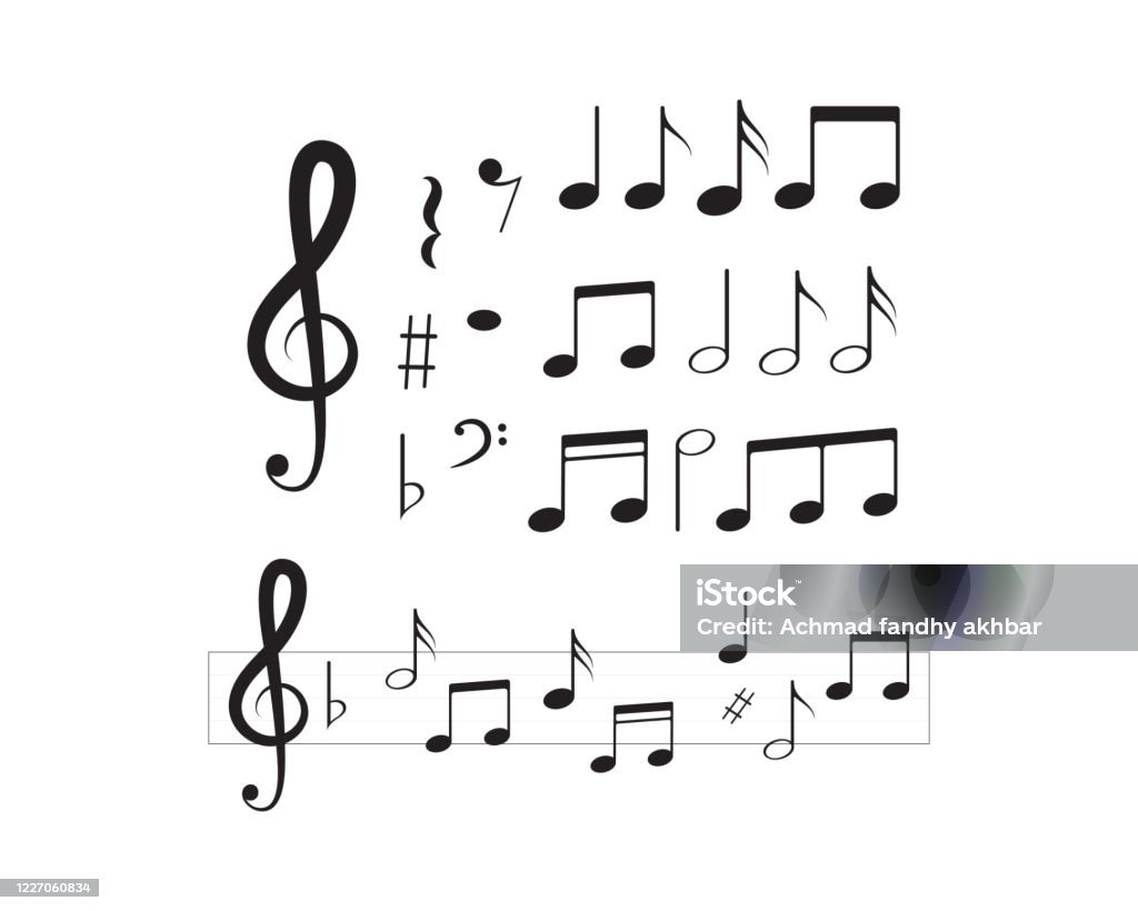 Music Note Edge Note Music Note Vector Image Stock Illustration - Download Image Now - Art ...