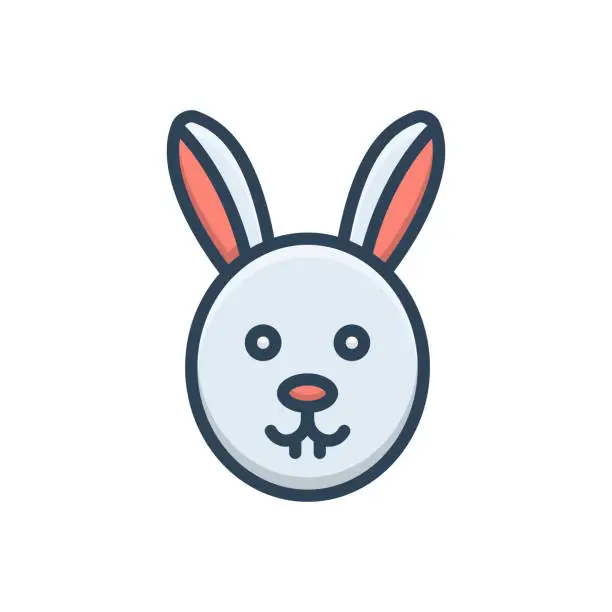 Vector illustration of Rabbit conejo