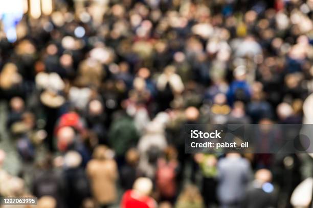 Rush Hour Agglomeration Crowd Coronavirus Spread Stock Photo - Download Image Now - Crowd of People, Coronavirus, Capitalism