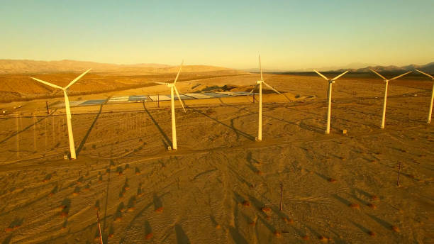 istock Wind turbines on beautiful mountain landsape 1227065178