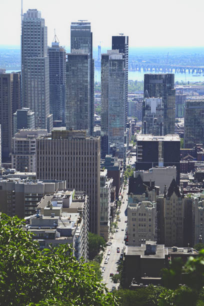 istock Montreal view from Mount Royal in summer day. 1227072851