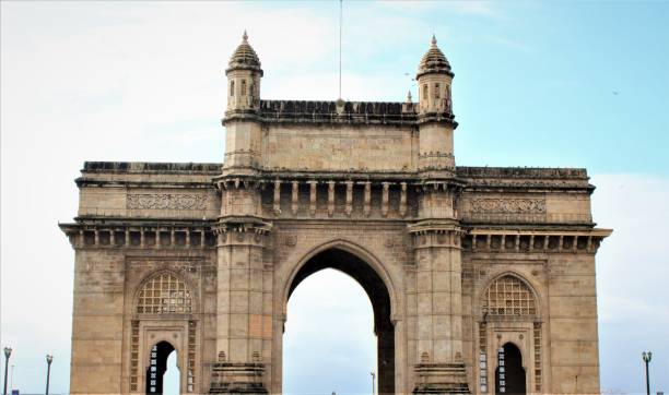 Illuminated Gateway of India in Mumbai at night during the Republic Day